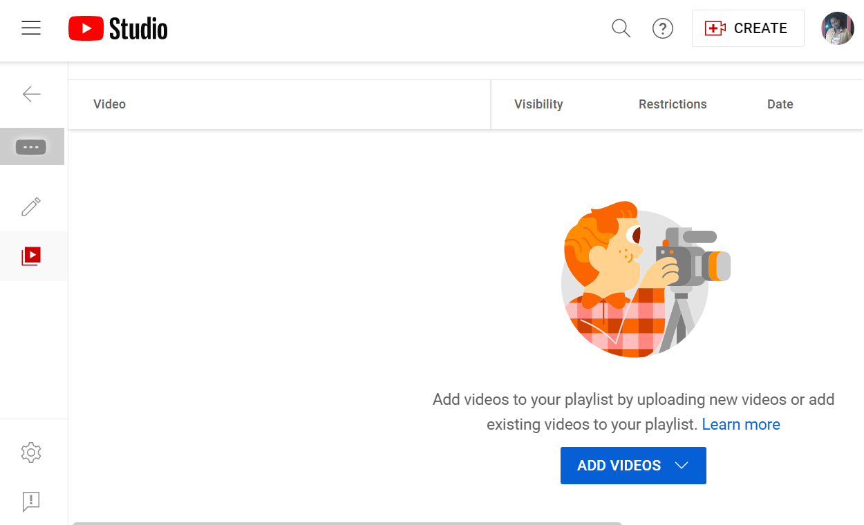 Create a YouTube playlist - Step 7