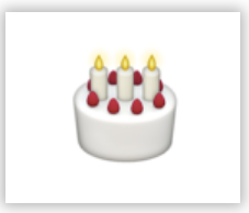 birthday cake emoji 