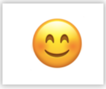 Smiling face emoji 