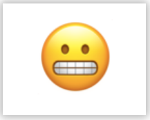 Grimacing face emoji 