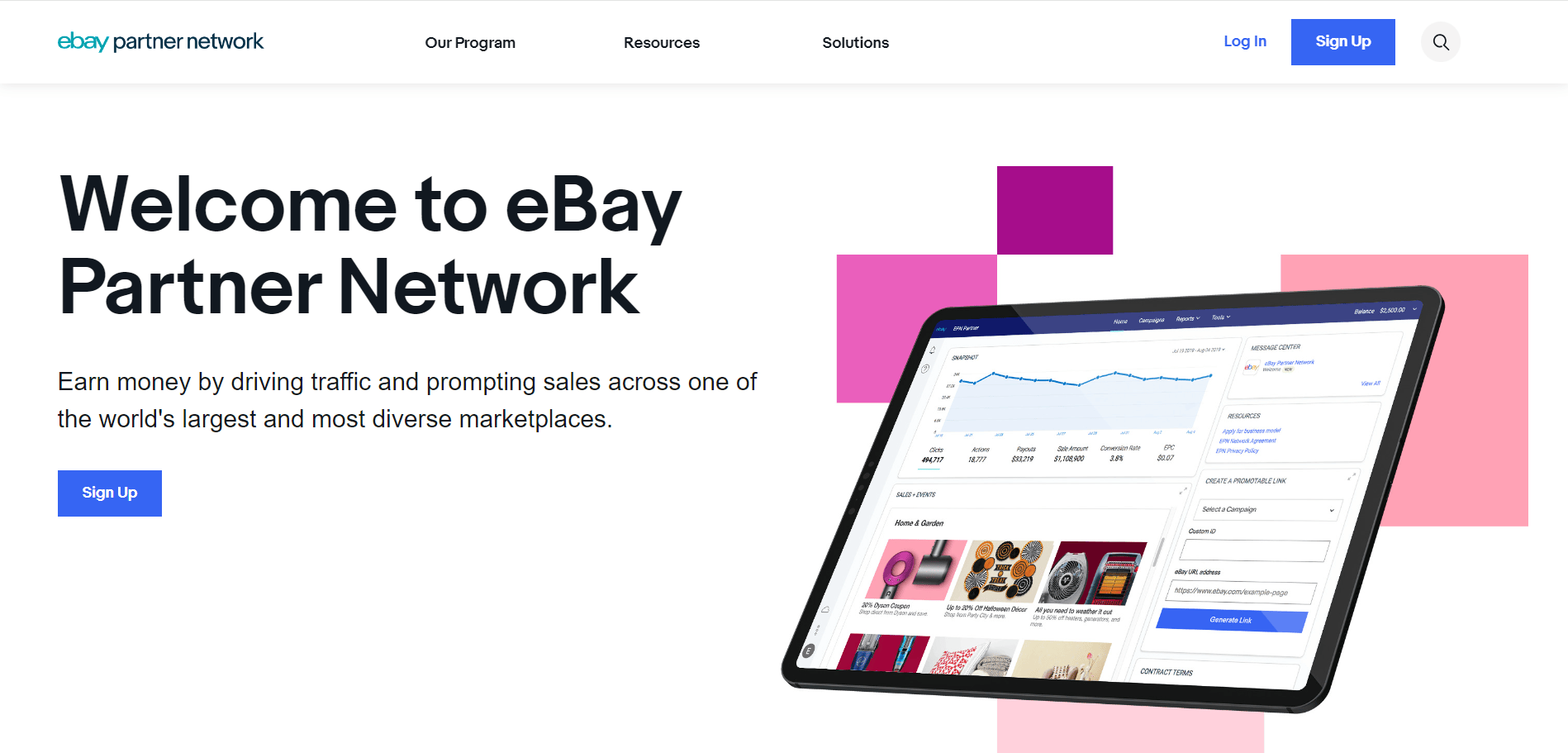 Ebay partner network