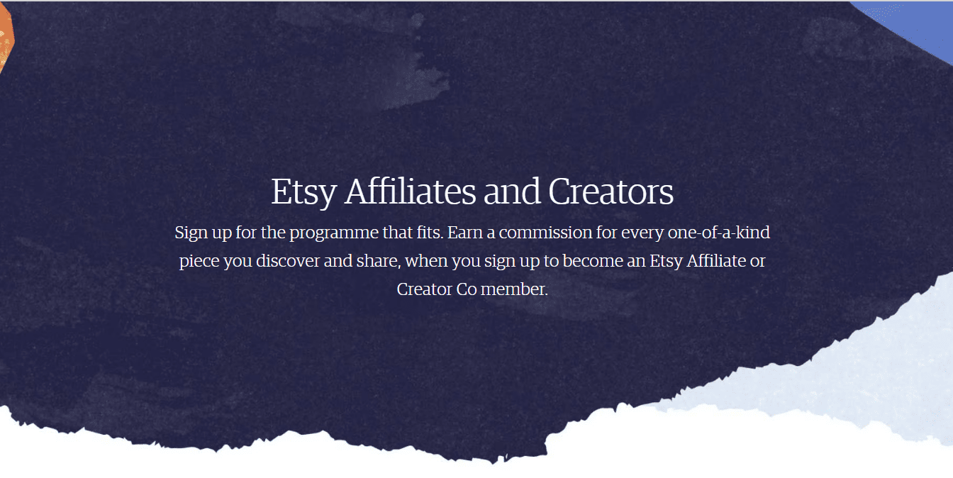 Etsy's affiliate program 