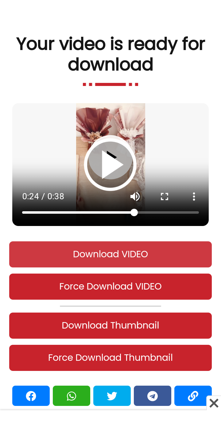 Visual of step 4: Download video 