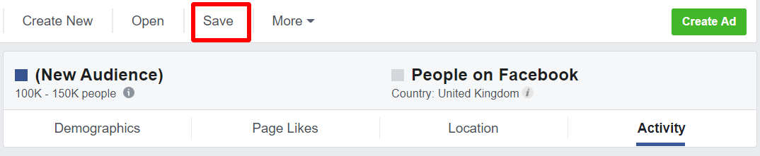 How to Save Audiences in Facebook Audience Insights