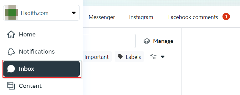 Step 5 - Connect Messenger to Your Website- Visual of inbox option