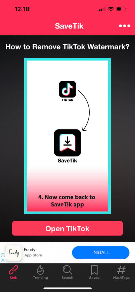 TikTok Watermark Remover App - Step 5