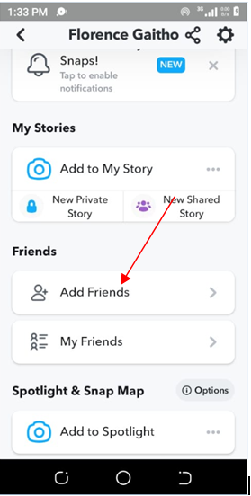 Snapchat friends