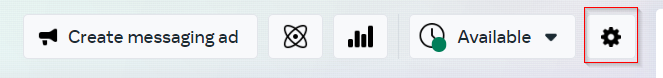 Step 5 - Connect Messenger to Your Website- visual of settings option