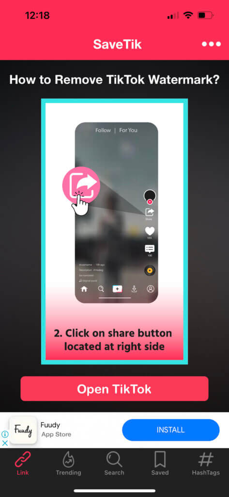 TikTok Watermark Remover App - Step 3