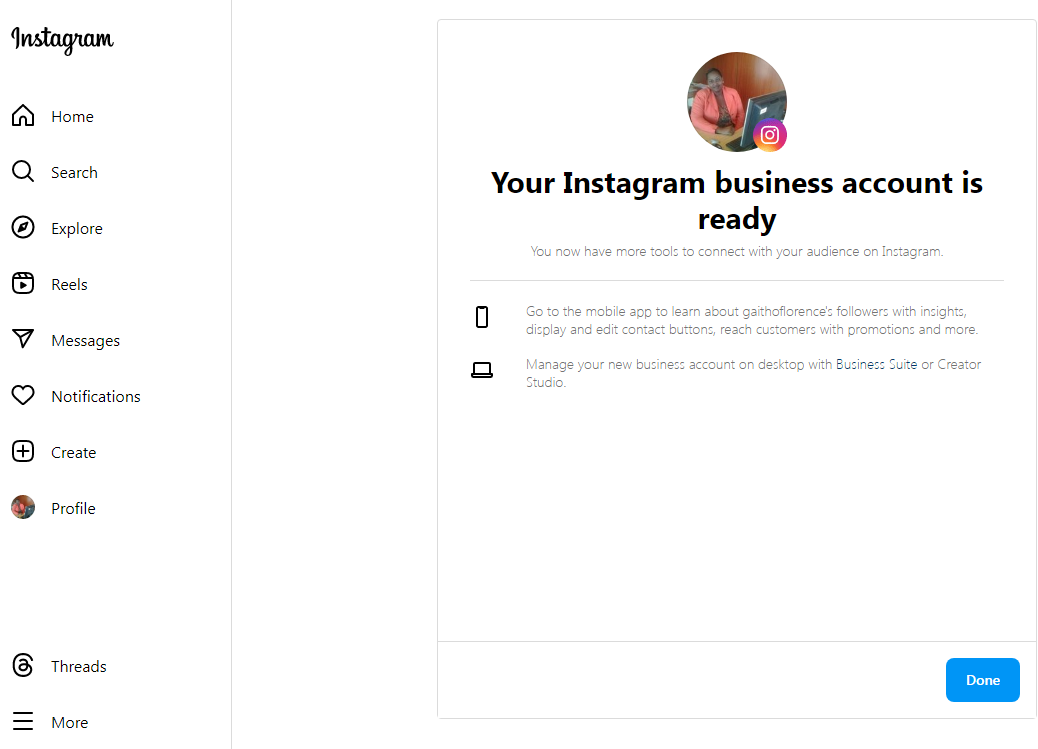 Instagram Business Account - Step 7 