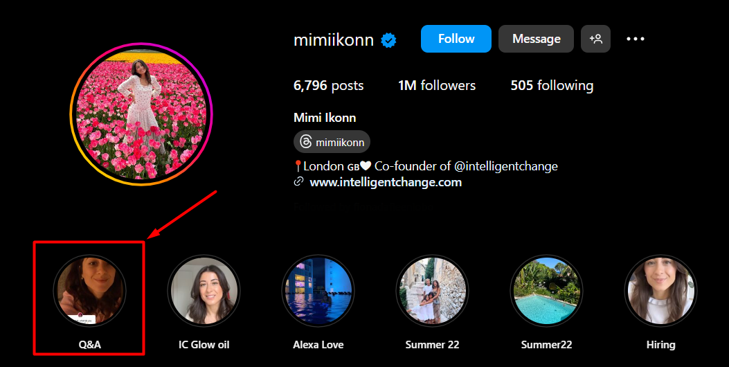 A snapshot of @mimikonn's Instagram profile