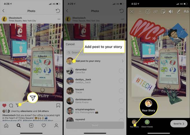 How to Repost an Instagram Post to Story?-visual