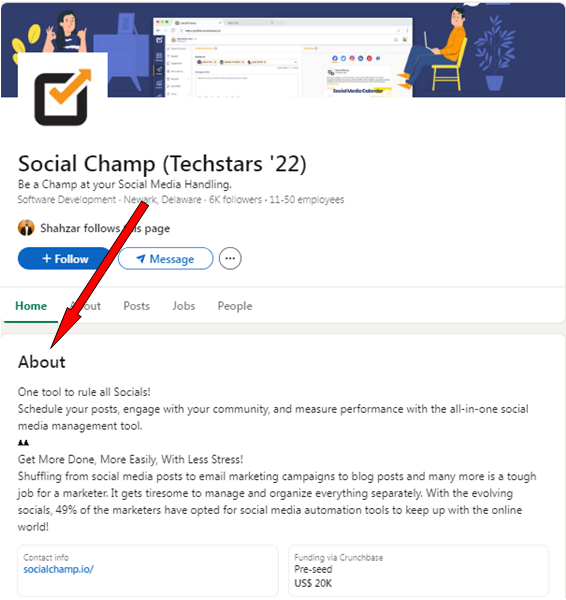 LinkedIn About Us