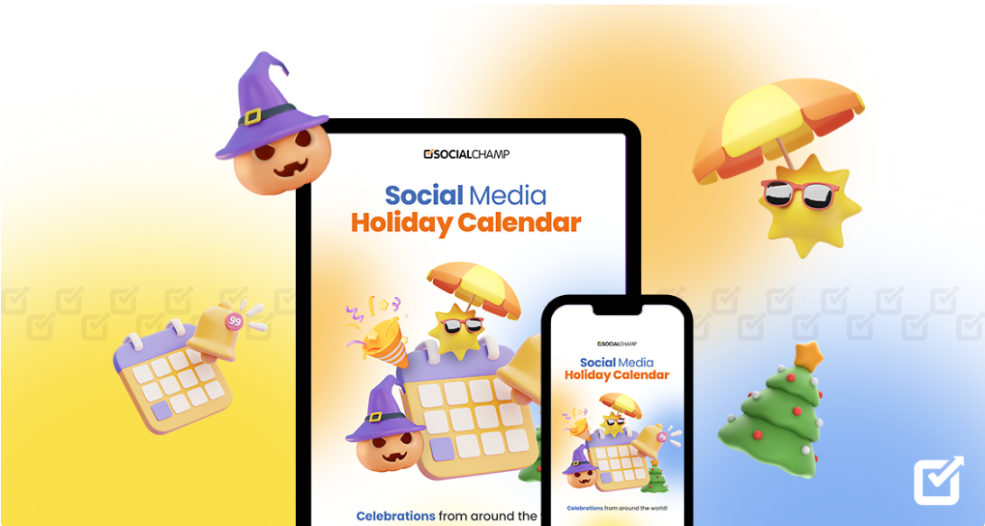 A snapshot of Social Champ's Holiday Calendar for Marketers in 2024