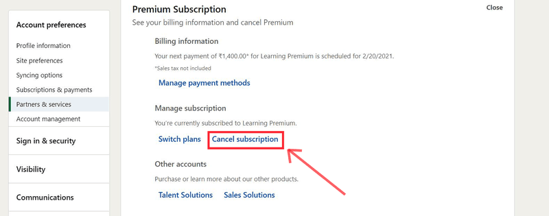 Cancel Subscription visual 