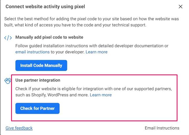 How to Install Facebook Meta Pixel Using a Partner Integration- A visual