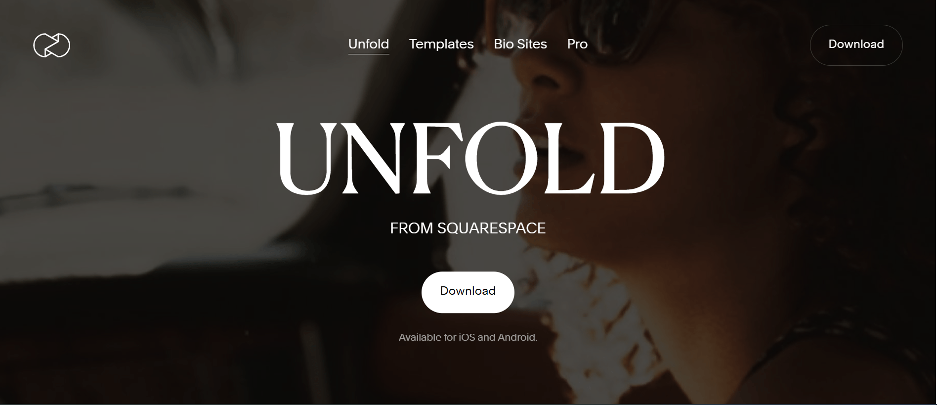 Unfold Landing Page