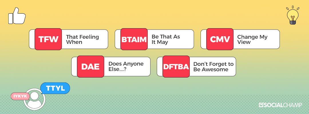 social media acronyms 