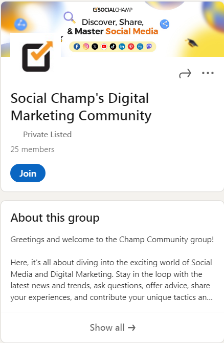 LinkedIn Community example 