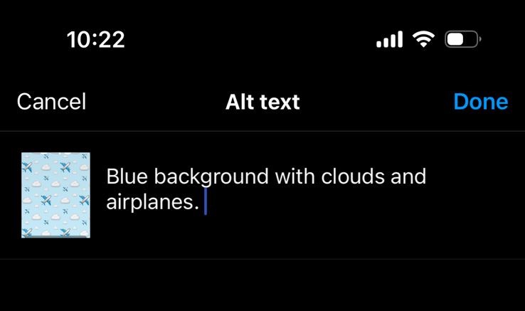 Instagram alt text app