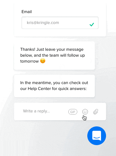 A snapshot of a Chatbot