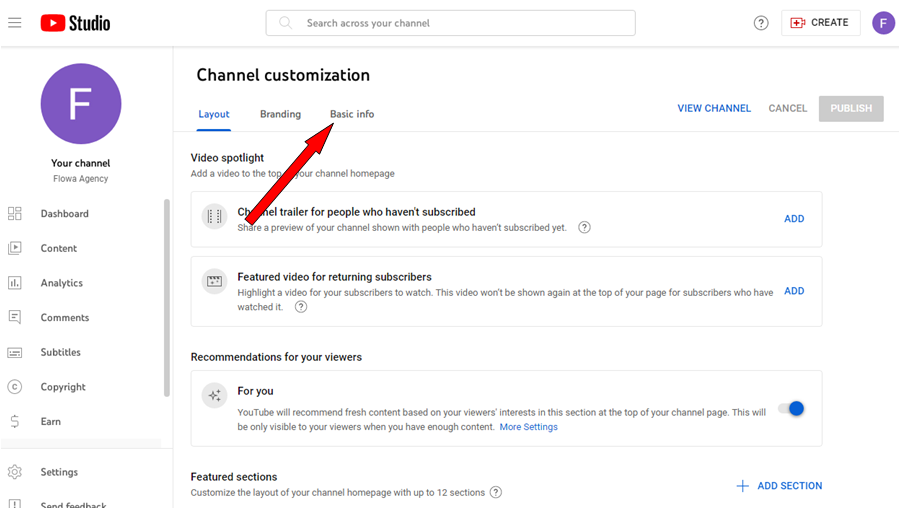 how to change youtube channel name without changing google name