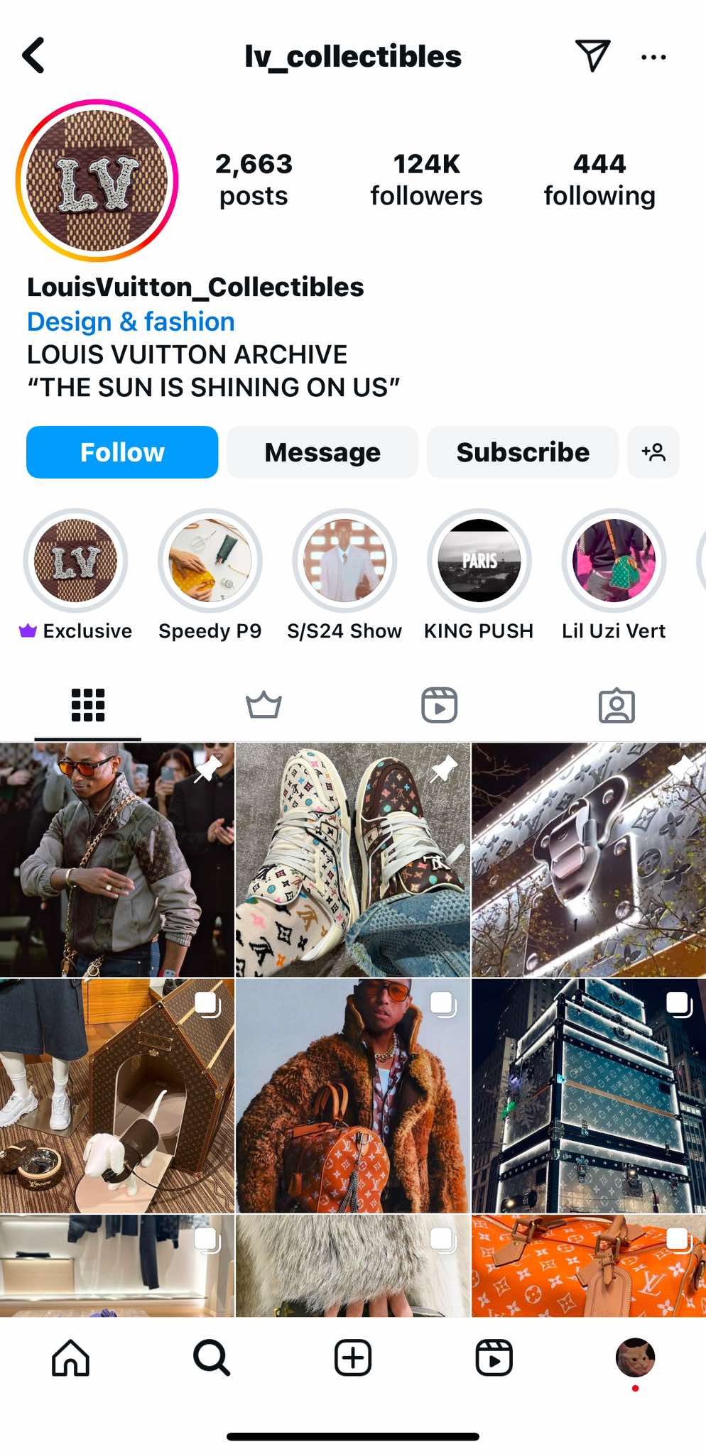 A snapshot of Instagram