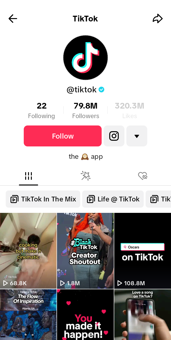 Playlist on TikTok