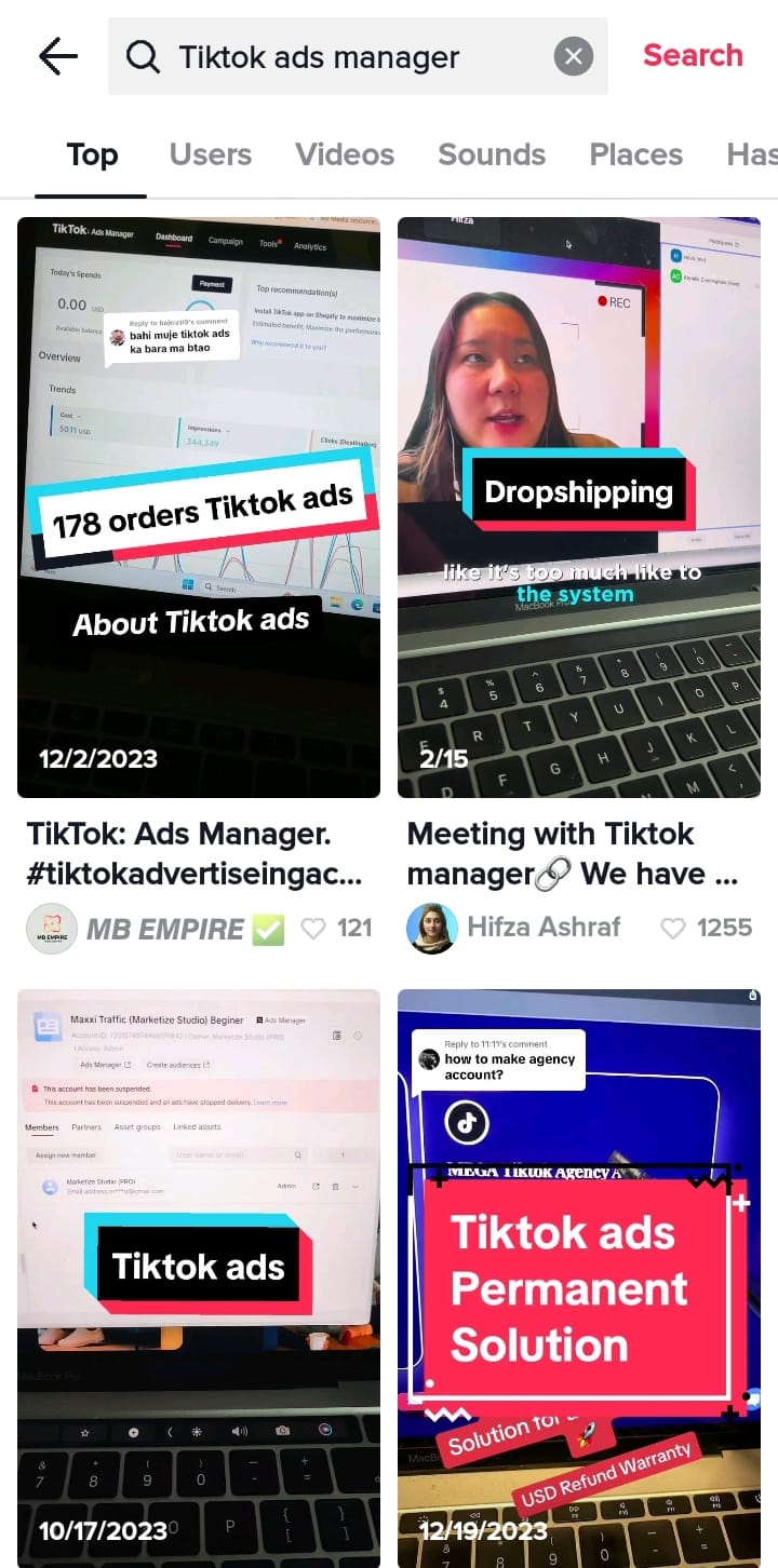 tiktok ads manager