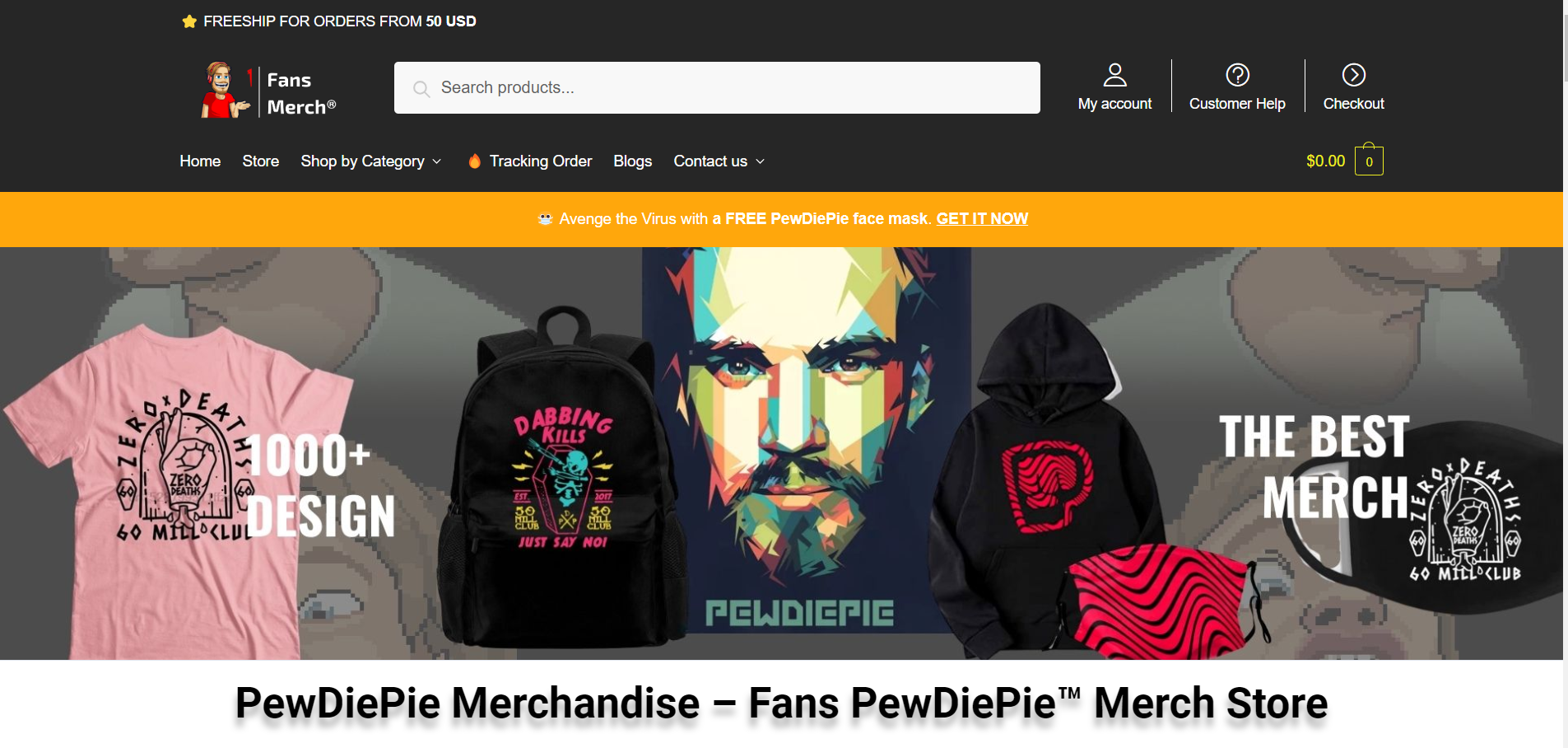 PewDiePie merchandise 