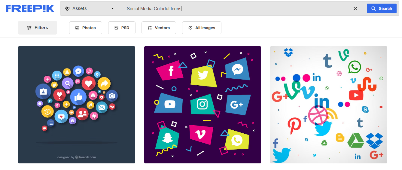 Social Media Colorful Icons