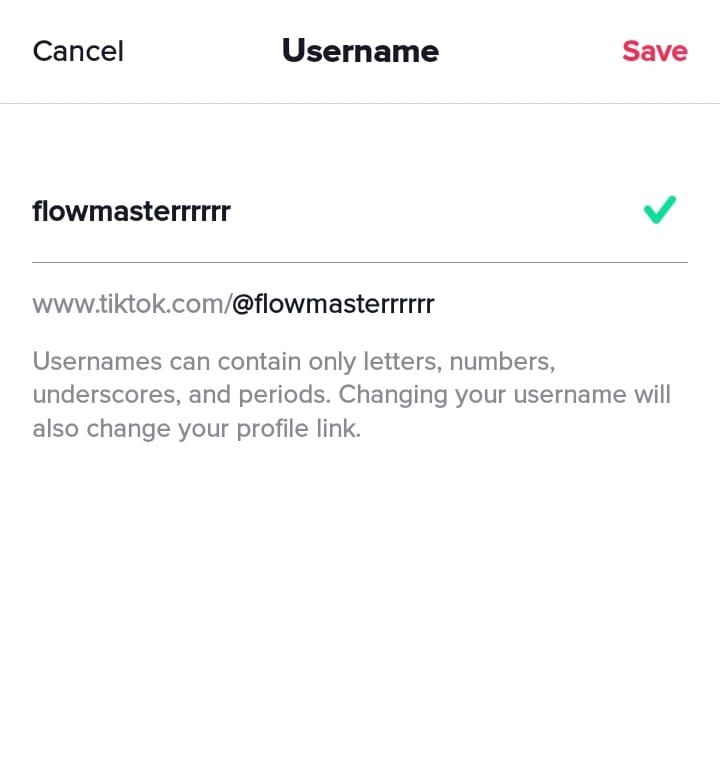 Delete username