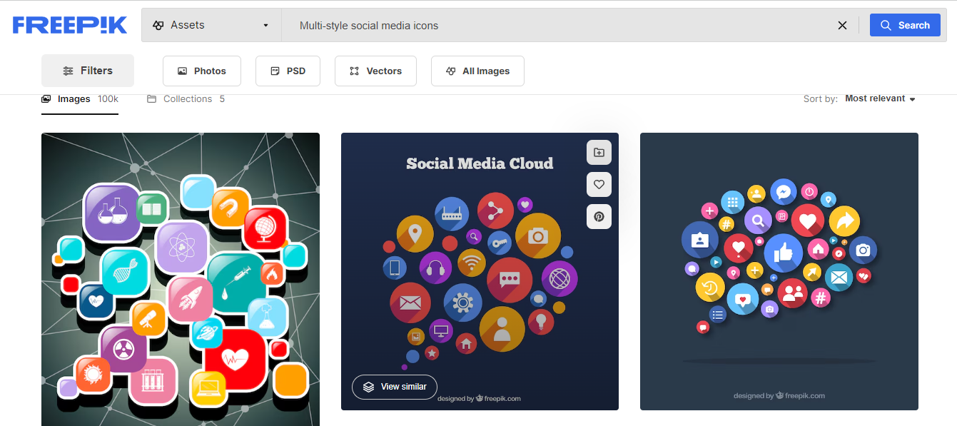 Multi-Style Social Media Icons