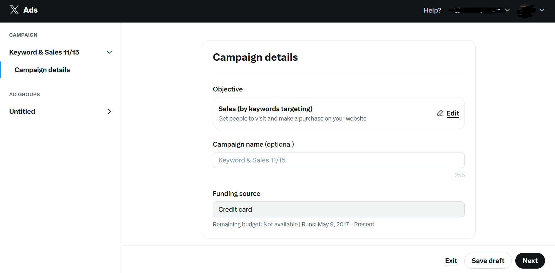 Twitter X Ads Manager