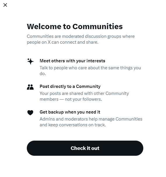 Welcome to Communities