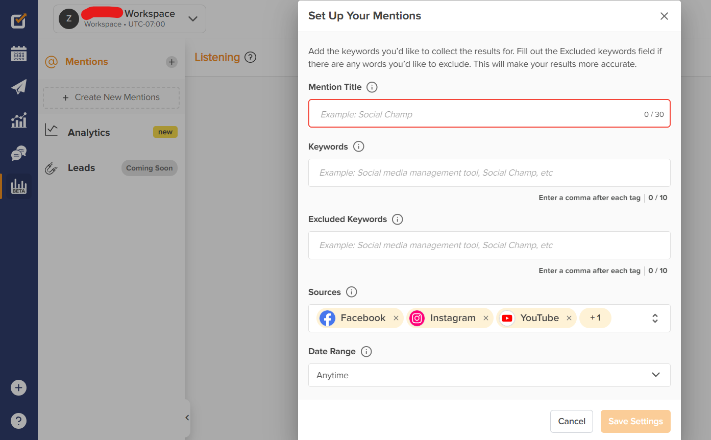 A snapshot of social listening by Social Champ