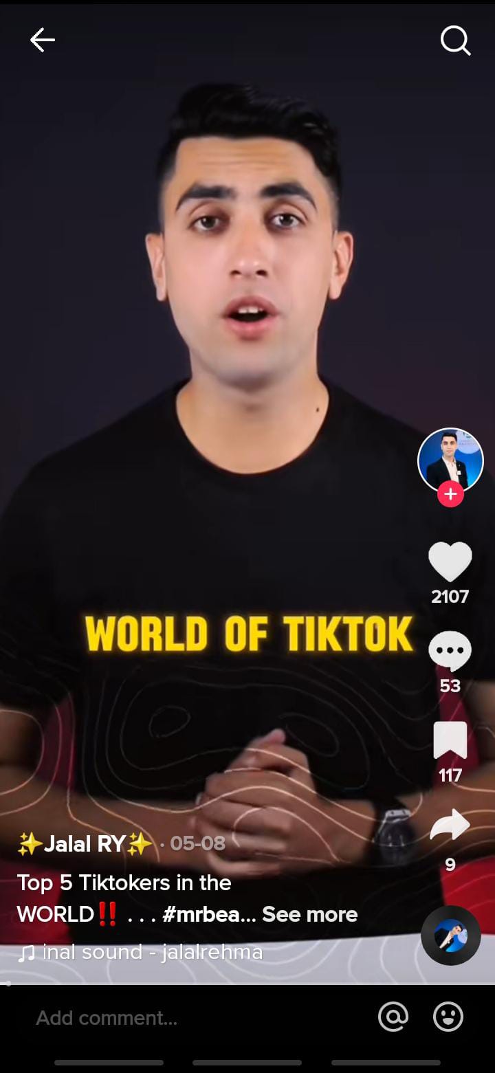 Snapshot from TikTok