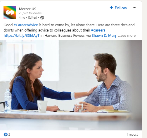 LinkedIn Carousel for Career advice