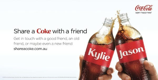 an ad from influencer marketing campaign by Coca Cola