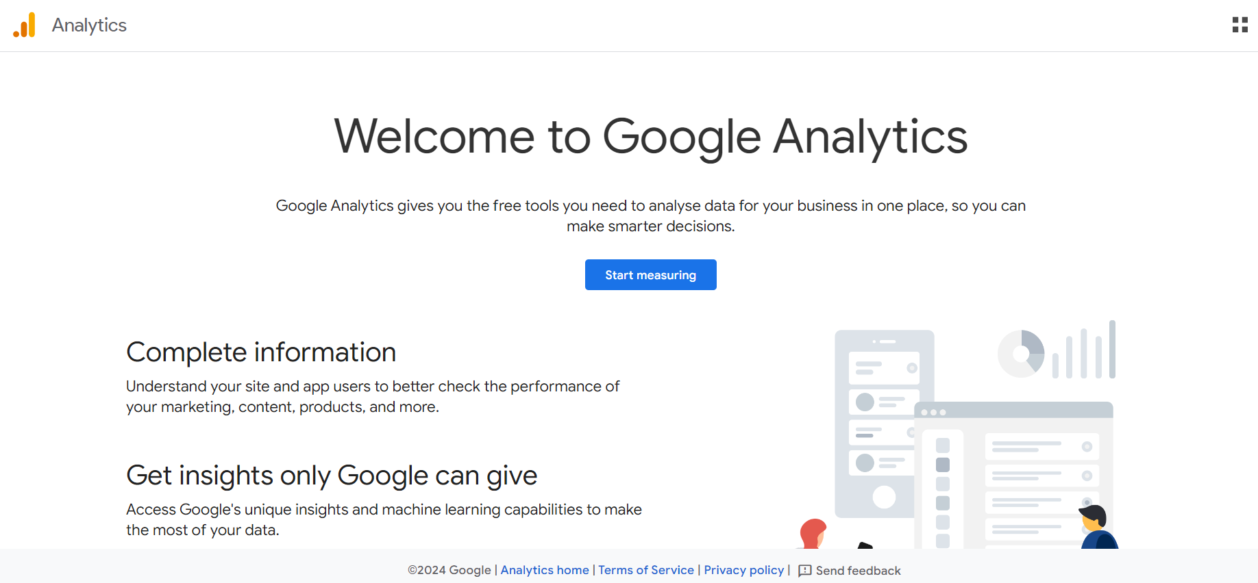 Google Analytics’ website