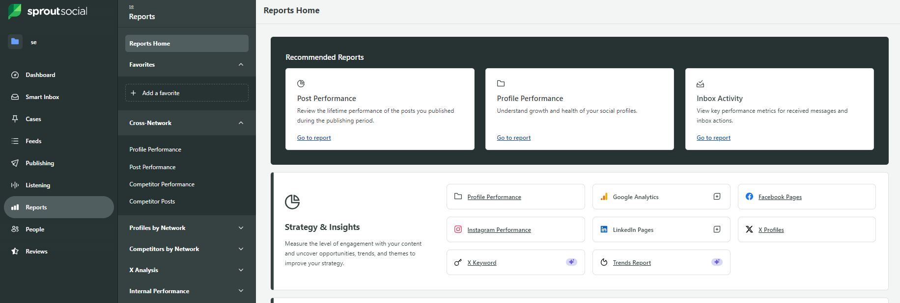 Sprout Social Analytics- Dashboard