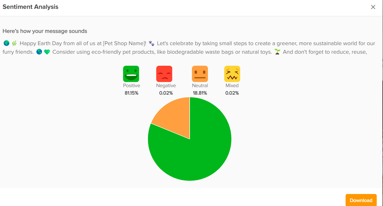 Using Social Champ's Sentiment Analysis tool