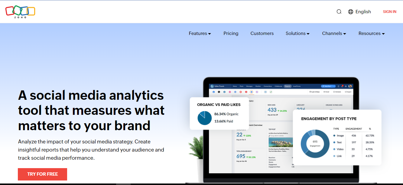 Zoho Social Analytics