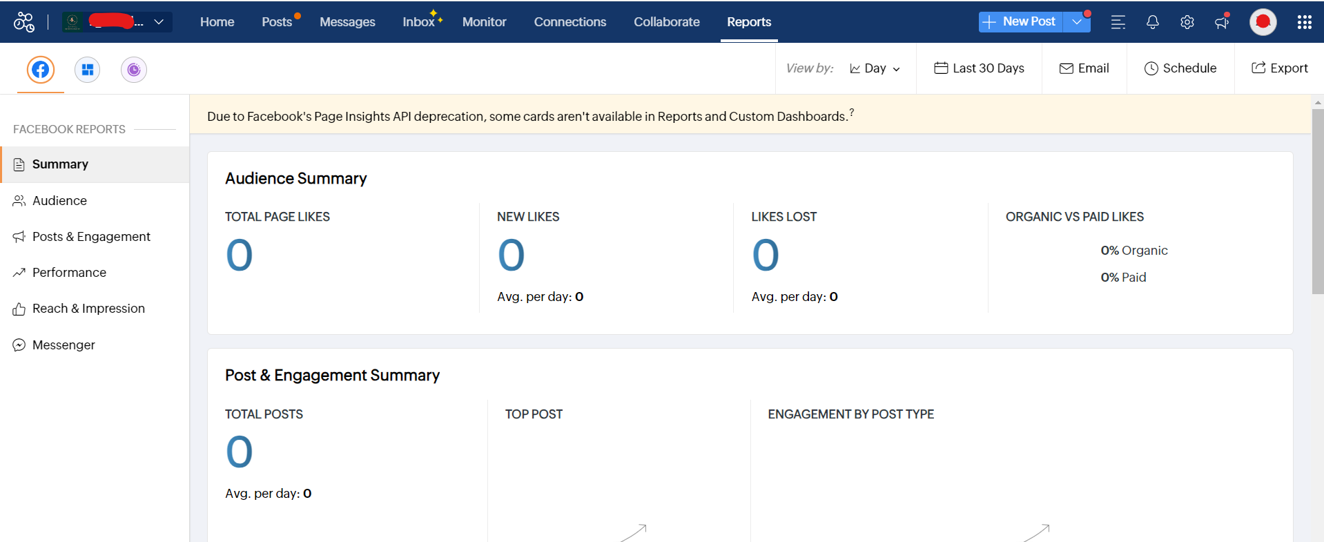 Zoho Social's Analytics