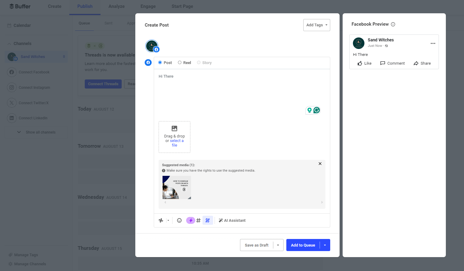 Buffer as a Social Media Management Tool for GBP