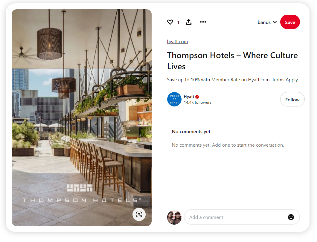 A post by Thompson Hotels on Pinterest