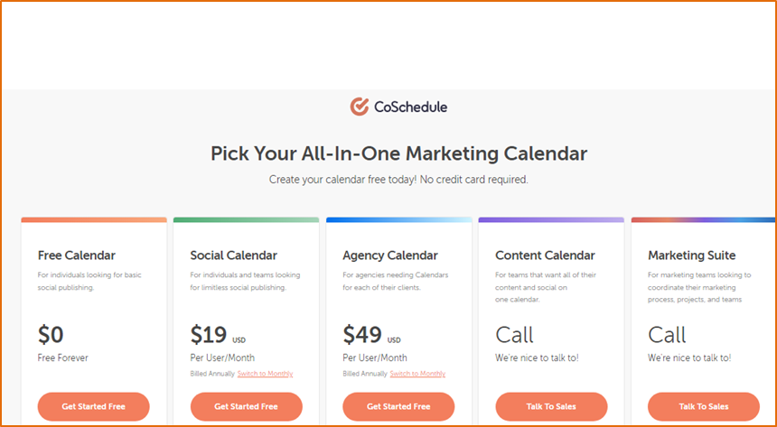 CoSchedule’s Pricing