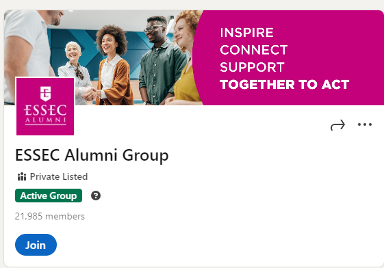 ESSEC Alumni group on Facebook