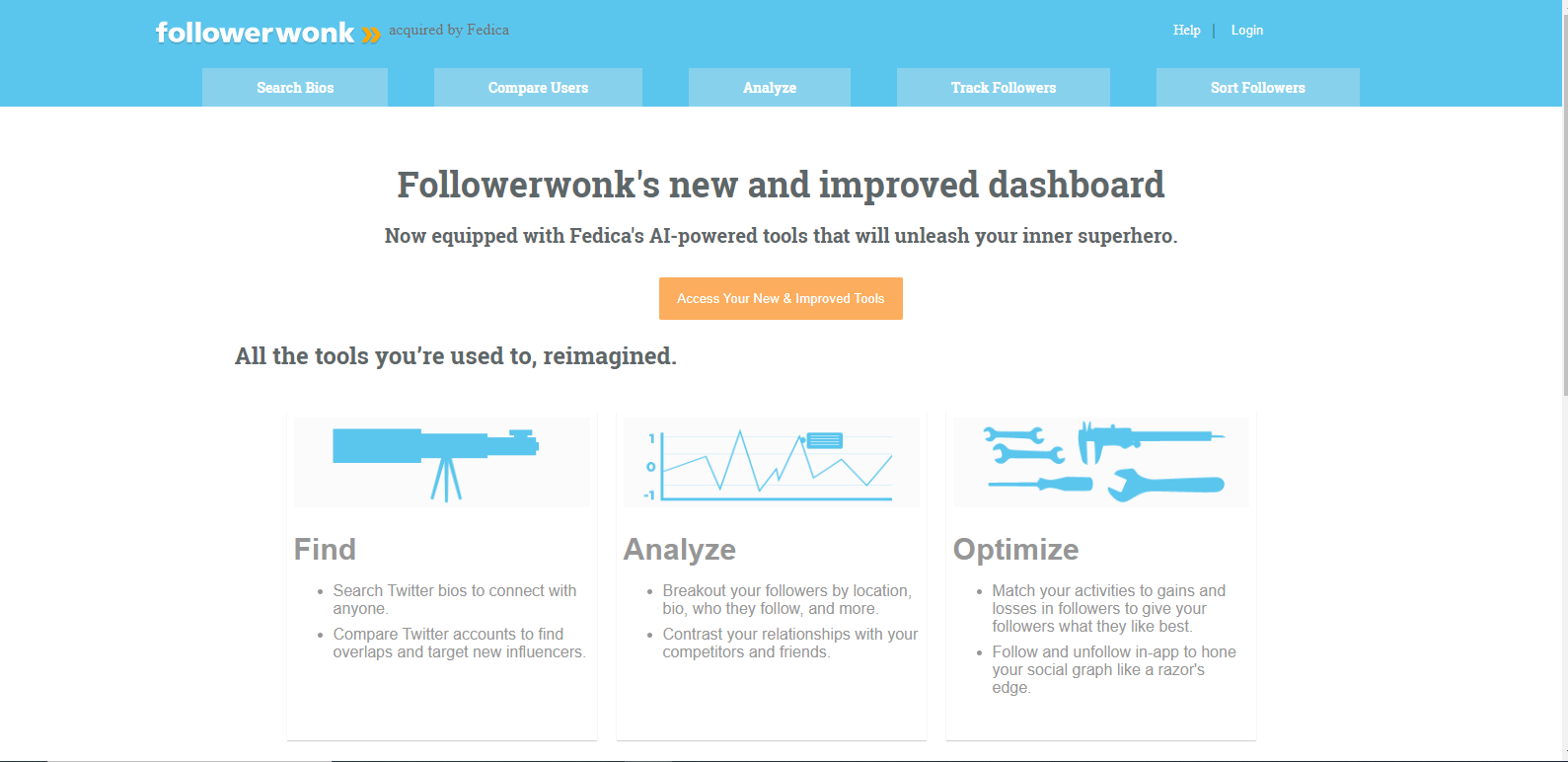 Followerwonk landing page