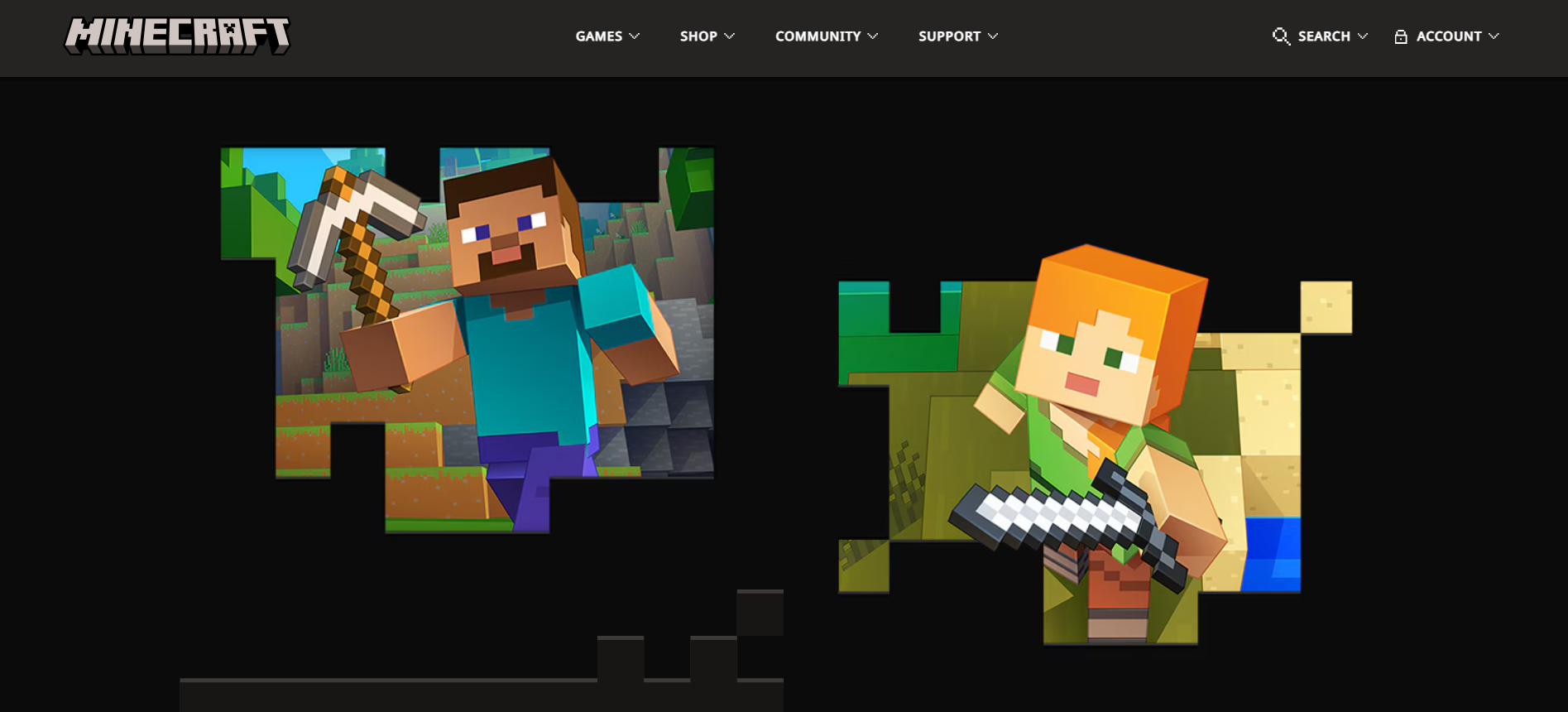 Minecraft Game Website